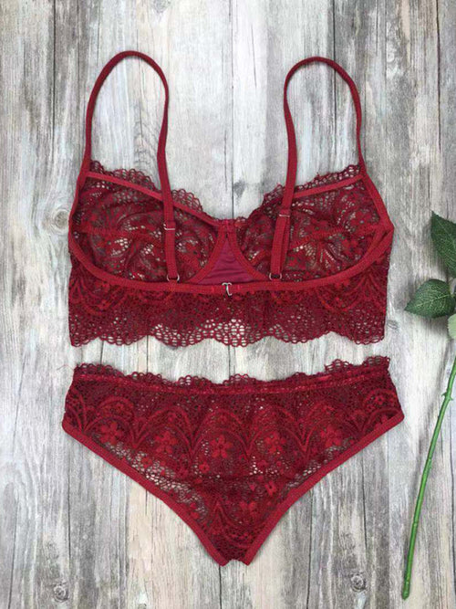 Juliet's Crimson Lace Desire Set