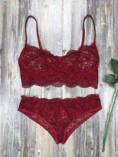 Juliet's Crimson Lace Desire Set