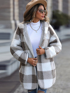 N.O.W. Women's Cozy Plaid Spring Jacket