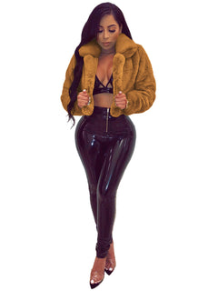 N.O.W. Women's Tailored Luxe Faux Leather Jacket