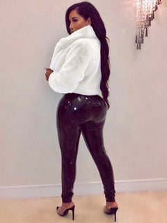 N.O.W. Women's Tailored Luxe Faux Leather Jacket