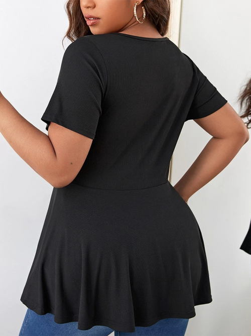 Radiant Raquel's Curvy Comfort Zip Tee