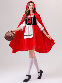 Whimsical Quest Red Hood Adventure Dress