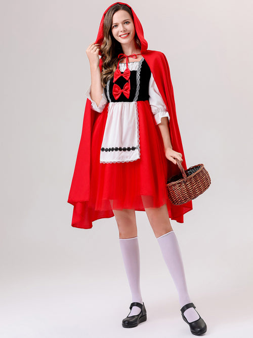 Whimsical Quest Red Hood Adventure Dress