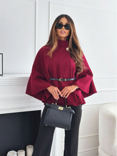 N.O.W. Timeless Woolen Cape for Autumn