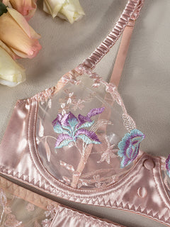 Isabella's Velvet Crimson Embrace Set