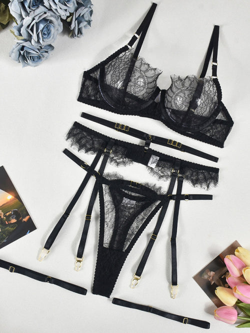 Luna's Blush Desire Lace Set