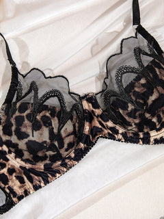 Leah's Chic Leopard Lace Set