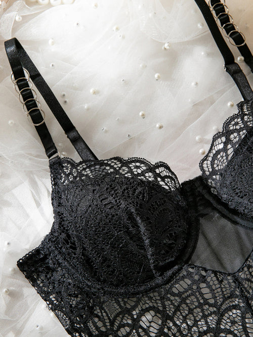 Juliet's Midnight Lace Romance Bodysuit