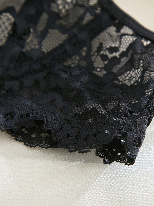 Scarlett's Midnight Lace Elegance Set