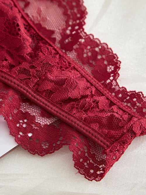 Scarlett's Midnight Lace Elegance Set