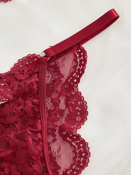 Scarlett's Midnight Lace Elegance Set