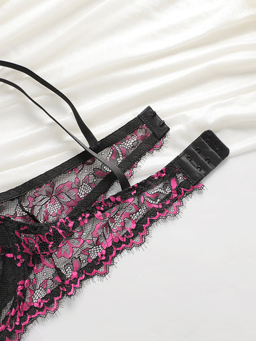 Sabrina's Scarlet Whisper Lace Set