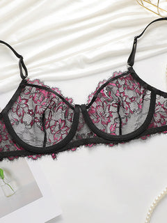 Sabrina's Scarlet Whisper Lace Set