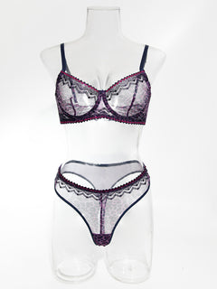 Nora's Midnight Whisper Lace Lingerie Set