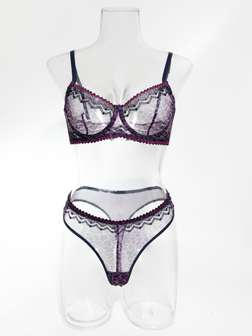Nora's Midnight Whisper Lace Lingerie Set