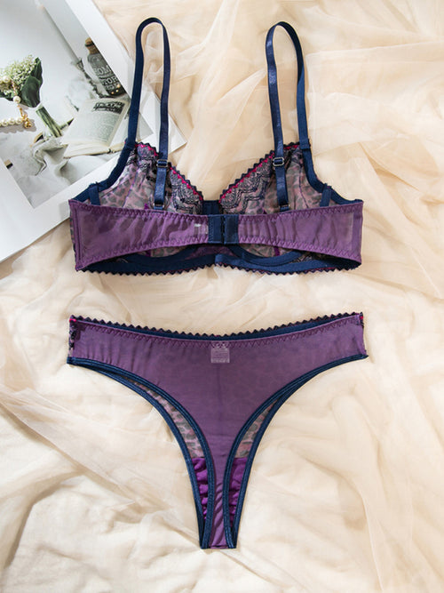 Nora's Midnight Whisper Lace Lingerie Set