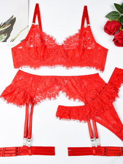 Juliet's Rose Whisper Lace Set
