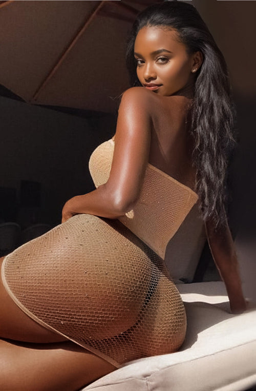 Strapless Mesh Chemise