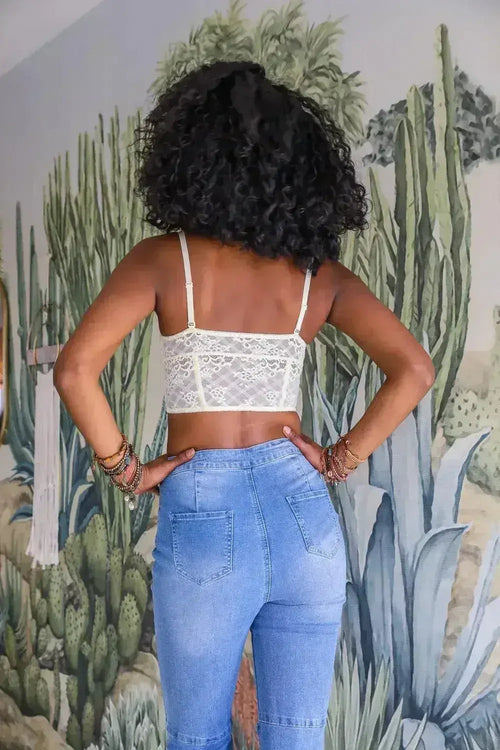 Lace Longline Corset Bralette