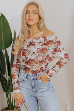Floral Fantasy Sheath Bodysuit