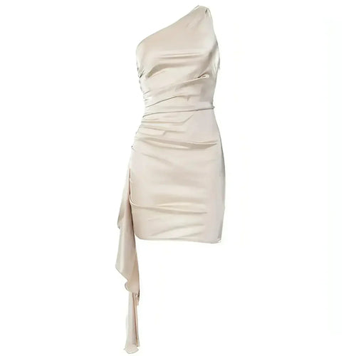 Crossbody Sleeveless Slim Fit Dress