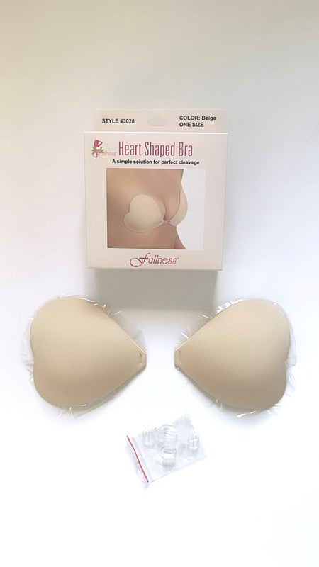 Fullness 3028Plus Beige Heart Shaped Bra: Cleavage Confidence