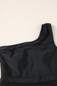 One-Shoulder Mesh Teddy for Dreamy Days