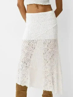 Lola's Timeless Lace Midi Skirt Delight