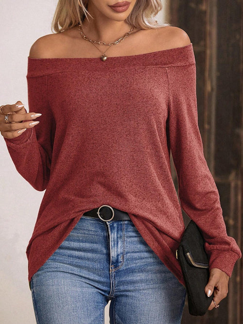 Lila's Breezy Off-Shoulder Tee