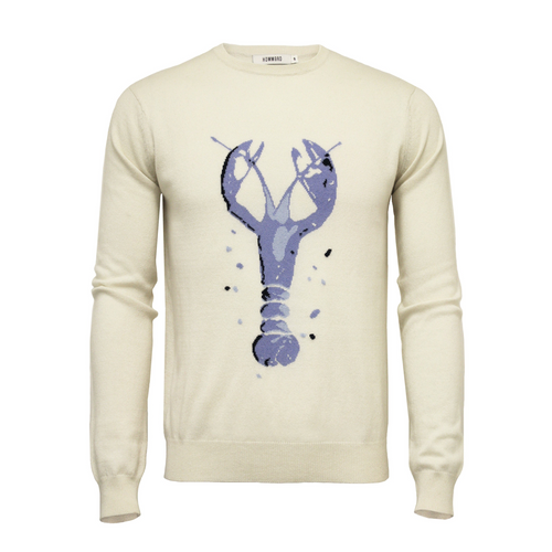 Sunset Silk & Cashmere Lobster Sweater: A Hemingway Sunset