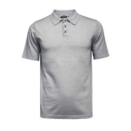 Luxurious Grey Oahu Polo: Ocean Breeze Elegance