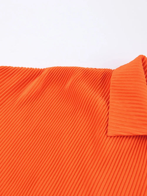 Button Up Long Sleeve Top and Pants Set