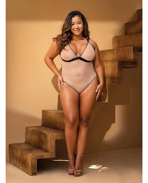 Goddess Glow Enchantment: Mesh Bodysuit Romance 🌟
