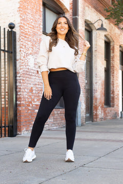 Ready to Ship | BLACK FULL-LENGTH Leggings with POCKET