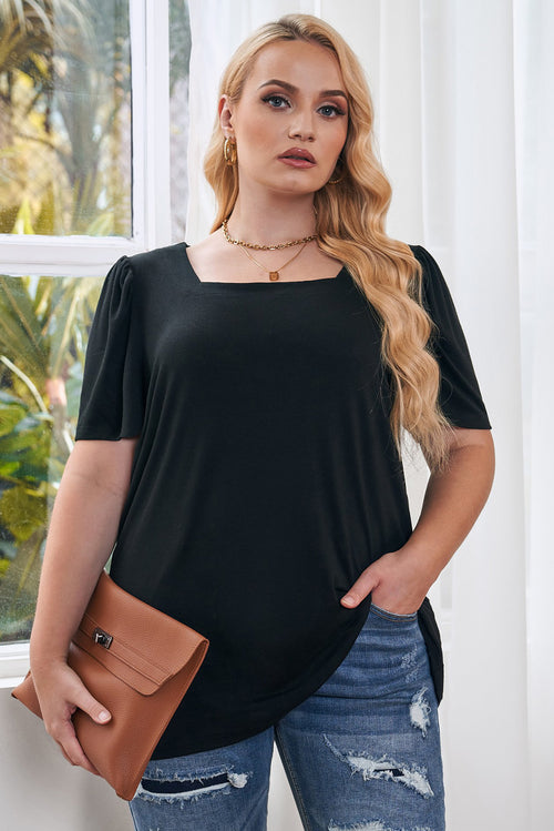 Enchanted Emerald Ruffle Top: Curvy Charm 💚