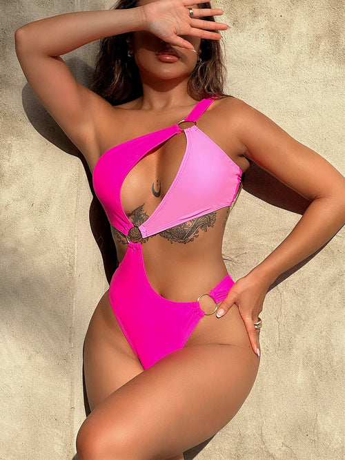 One-Shoulder Floral Dream Swimsuit