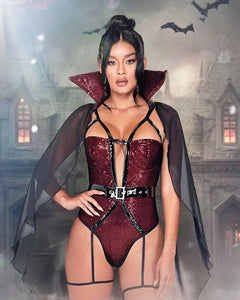 Vampire Queen’s Spellbinding Bodysuit Ensemble