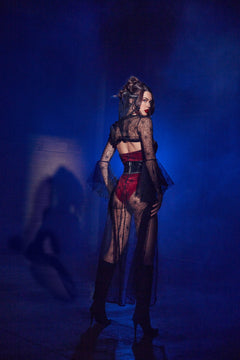 Venomous Elegance: The Widow's Dance Attire