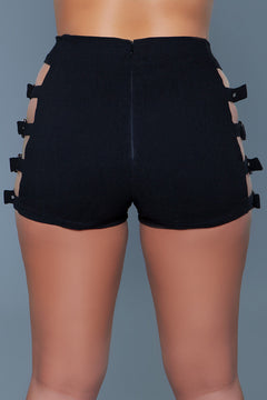 Jasmine’s Bold High-Waisted Statement Shorts