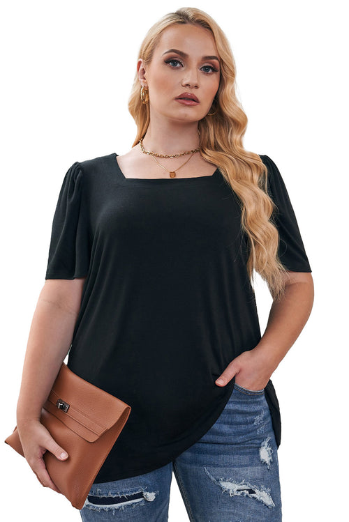 Enchanted Emerald Ruffle Top: Curvy Charm 💚