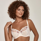 Bisquit Beauty Luxe Embroidered Three-Part Cup Bra
