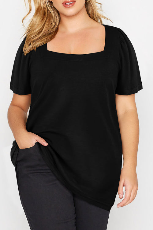 Enchanted Emerald Ruffle Top: Curvy Charm 💚