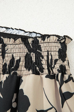 Lila’s Floral Frill Waist Wide Leg Pants