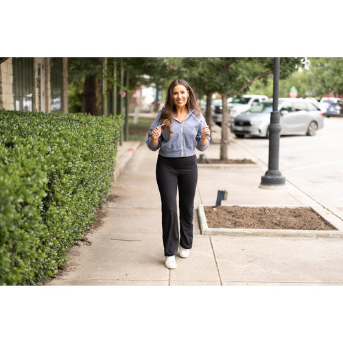 Hannah's Trendy Bootcut Fold Over Delight