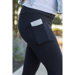 Ready to Ship | BLACK FULL-LENGTH Leggings with POCKET