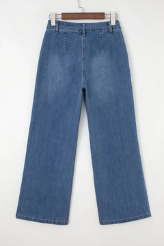 Lila's Effortless Wide Leg Style Jeans