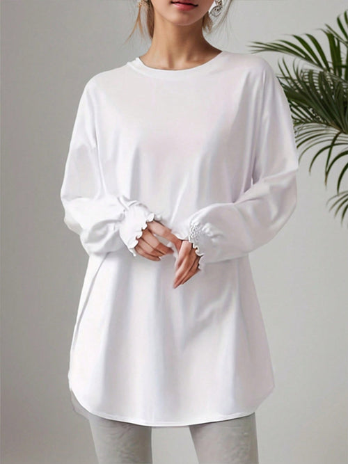 Lila’s Chic Smocked Cuff Tee