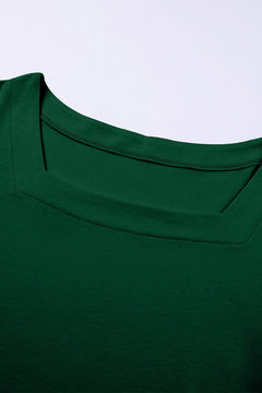 Enchanted Emerald Ruffle Top: Curvy Charm 💚