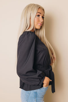 Lane Ruffled Wrap Blouse